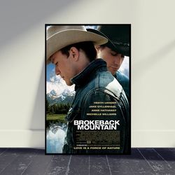 brokeback mountain movie poster wall art, room decor, home decor, art poster for gift, beautiful movie print