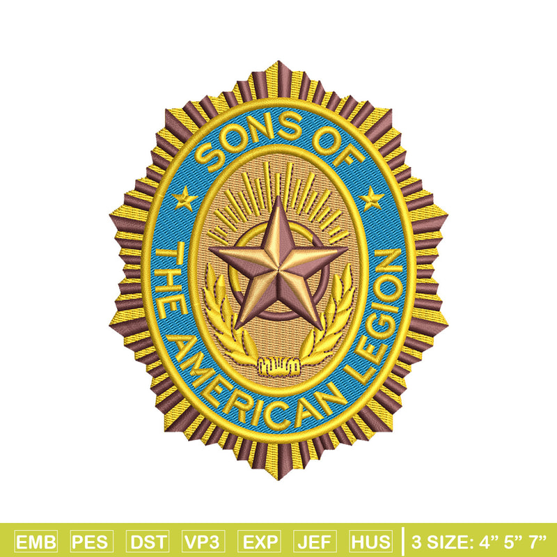 The american legion embroidery design, Logo embroidery, Emb design, Embroidery shirt, Embroidery file, Digital download.jpg