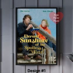 eternal sunshine of the spotless mind poster, 5 different print, modern movie poster gift, poster wall decor, movie post