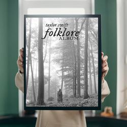hot album taylor swift folklore poster, no framed, gift
