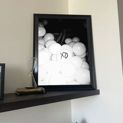 house of balloons poster, black and white, music wall art, noframed, gift