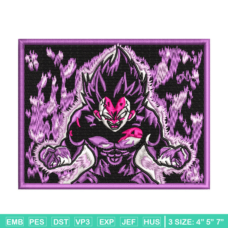 Vegeta ultra embroidery design, Dragonball embroidery, Nike design, Embroidery shirt, Embroidery file, Digital download.jpg