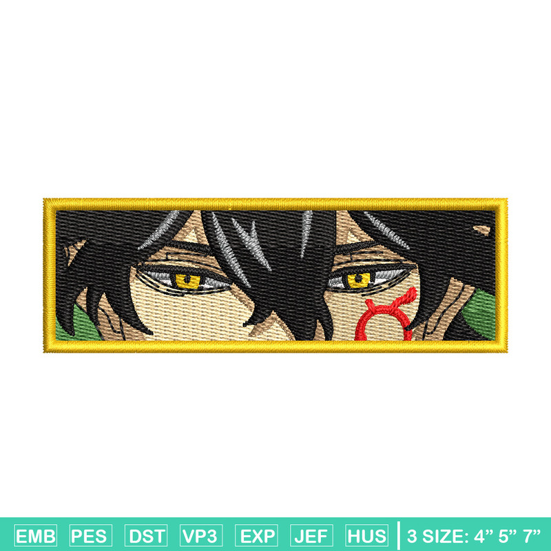 Yuno eyes embroidery design, Black clover embroidery, Anime design, Embroidery shirt, Embroidery file, Digital download.jpg