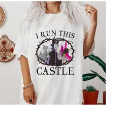 disney sleeping beauty maleficent runs this castle shirt, disneyland family matching shirt, magic kingdom tee, wdw epcot