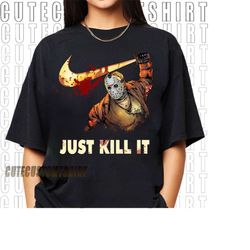 michael myers just kill it shirt, michael myers homage shirt, myers thriller t-shirt friday the 13th horror, stranger sh
