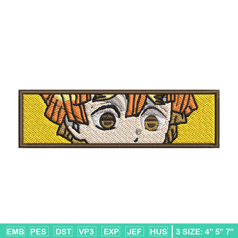 Zenitsu yellow embroidery design, Zenitsu embroidery, Anime design, Embroidery shirt, Embroidery file, Digital download.jpg