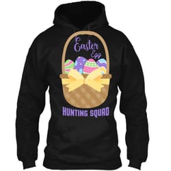 cute funny happy easter shirt egg hunting squad season pullover hoodie 8 oz