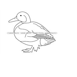 duck outline svg, duck svg, duck clipart, duck files for cricut, duck cut files for silhouette, png, dxf