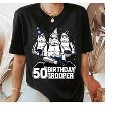 star wars stormtrooper party hats trio 50th birthday trooper shirt, disneyland family matching shirt, magic kingdom, wdw