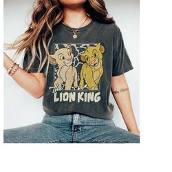 disney lion king simba and young nala hakuna matata retro shirt, vintage lion king shirt, hakuna matata retro shirt, dis