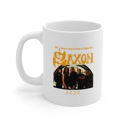 saxon tour 2022 40th anniversary castles and eagles , funny gift for her him, personalised coffee mug