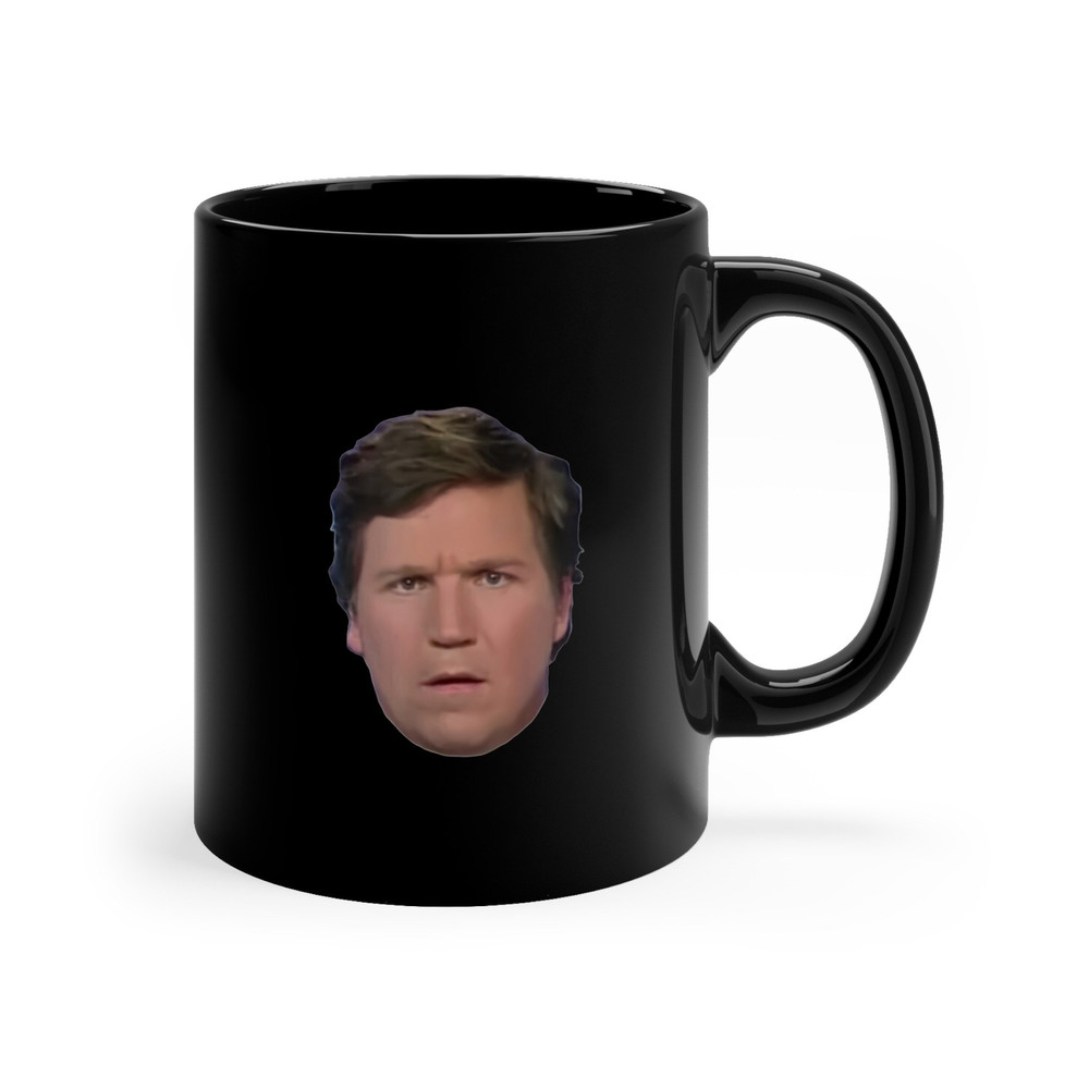 Tucker Carlson Baffled Face Mug 11oz, Funny Gift For Her Him, Personalised Coffee Mug, Funny Mug, Friends Mug, Family Mug - 3.jpg