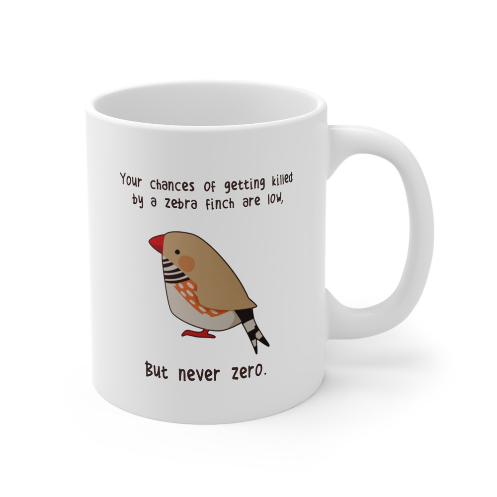Zebra Finch Coffee Mug Cute Bird Gift Zebra Finch Lover Funny Gift For Her Him, Personalised Coffee Mug, Funny Mug, Friends Mug, Family Mug - 2.jpg