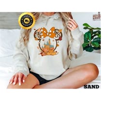 disney fall minnie ear sweatshirt, halloween best disney shirt, disney fall gift, disney fall family couple hoodie, disn