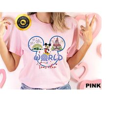 disney world traveler bundle shirt, travel gift, disney mickey family tee, disney world traveler castle shirt, disney wo