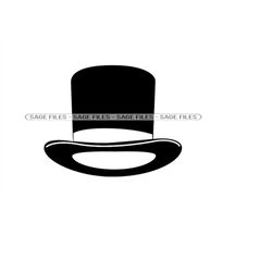 Top Hat 5 SVG, Top Hat Svg, Hat SVG, Retro Hat Svg, Hat Clipart, Hat Files for Cricut, Hat Cut Files For Silhouette, Png