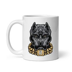 bull dog mug, ceramic mug, coffee mug