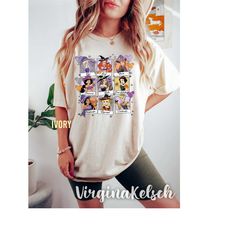 comfort colors disney princess halloween shirt, disney halloween shirt, princess castle shirt, disney balloons shirt, di