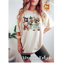 comfort colors disney mickey polaroid halloween shirt, mickey and friends halloween, disney halloween, disneyland shirt,