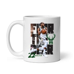 khris middleton mug, fear the deer mug, basketball mug