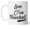 Live Love Baseball Mug, Baseball Mug, Baseball Gifts, Fun Coffee Cups, Baseball Fan, Gifts for Dad, Baseball Themed, Baseball Throw - 1.jpg