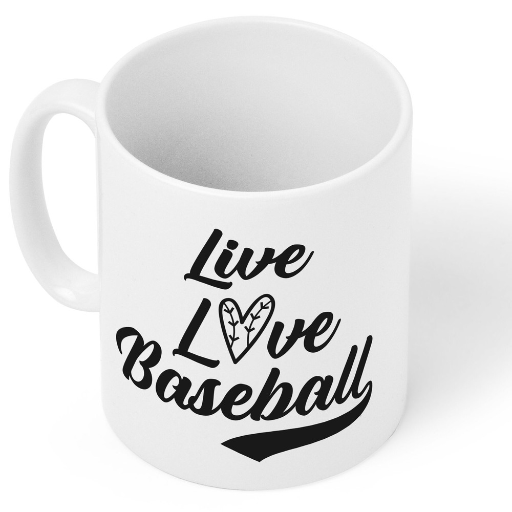 Live Love Baseball Mug, Baseball Mug, Baseball Gifts, Fun Coffee Cups, Baseball Fan, Gifts for Dad, Baseball Themed, Baseball Throw - 3.jpg