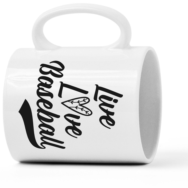 Live Love Baseball Mug, Baseball Mug, Baseball Gifts, Fun Coffee Cups, Baseball Fan, Gifts for Dad, Baseball Themed, Baseball Throw - 4.jpg