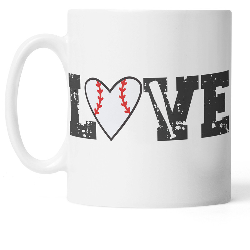 Love Baseball Mug, Baseball Mug, Baseball Gifts, Fun Coffee Cups, Baseball Fan, Gifts for Dad, Baseball Themed, Baseball Throw - 1.jpg