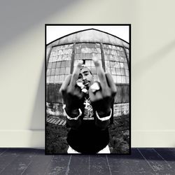 rapper tupac shakur 2pac art poster music poster wall art, room decor, home decor, art poster for gift.jpg