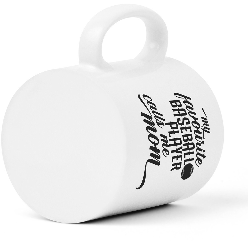 My Favourite Baseball Player Calls Me Mom Mug, Baseball Mug, Baseball Gifts, Fun Coffee Cups, Baseball Fan, Gifts for Dad, Baseball Themed - 6.jpg