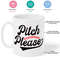 Pitch Please Mug, Baseball Mug, Baseball Gifts, Fun Coffee Cups, Baseball Fan, Gifts for Dad, Baseball Themed, Baseball Throw - 2.jpg