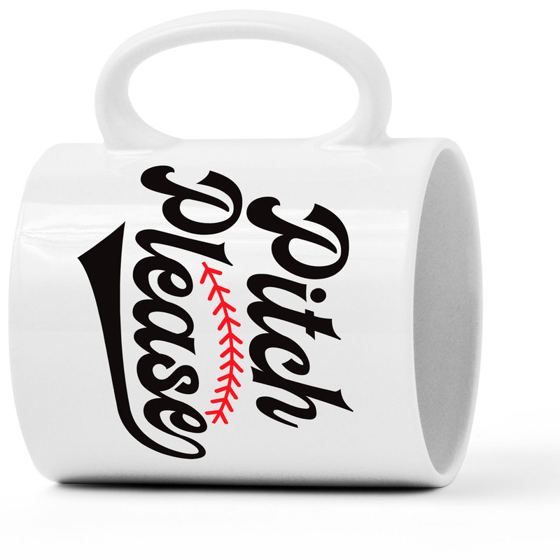 Pitch Please Mug, Baseball Mug, Baseball Gifts, Fun Coffee Cups, Baseball Fan, Gifts for Dad, Baseball Themed, Baseball Throw - 4.jpg