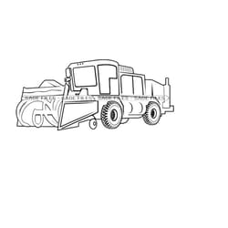 snow removal truck outline svg, winter svg, snow plow svg, snow truck svg, clipart, files for cricut, cut files for silh