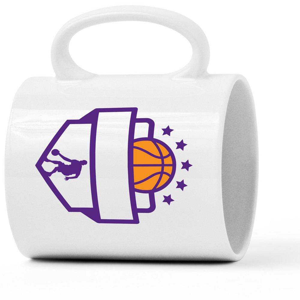 Purple basket ball player Mug, Funny Basketball Gifts for Men, Him, Husband, Boyfriend, Dad, Basketball Player Gifts, Playing Basketball - 3.jpg