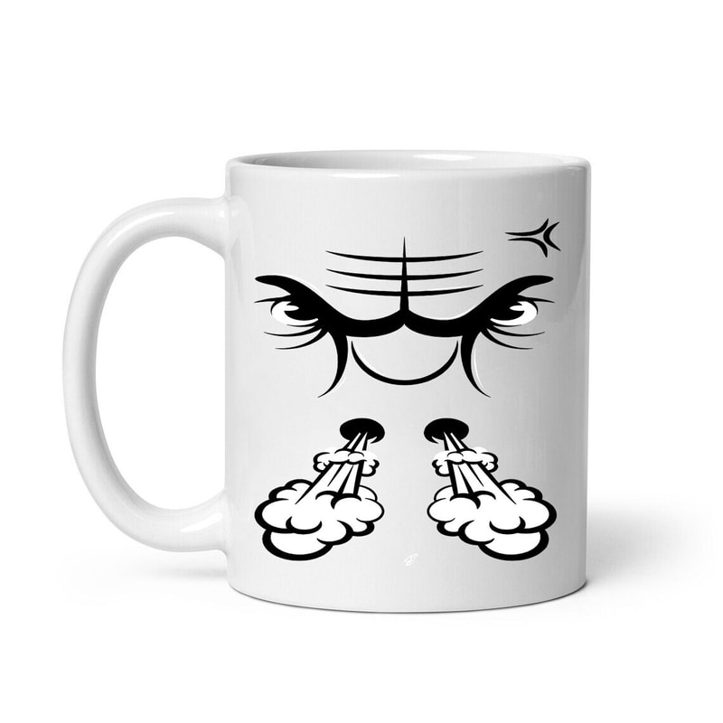 Raging Face Mug, Ceramic MUg, Coffee Mug - 1.jpg