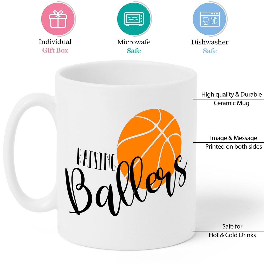 Raising ballers Mug 2, Funny Basketball Gifts for Men, Him, Husband, Boyfriend, Dad, Basketball Player Gifts, Playing Basketball - 6.jpg