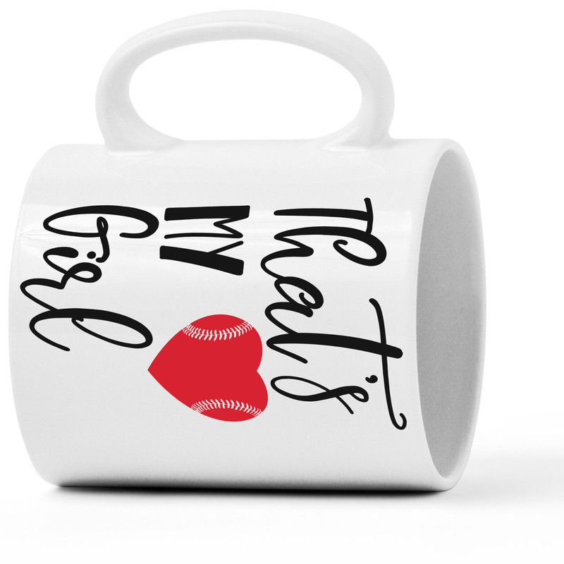 That's My Girl Mug, Baseball Mug, Baseball Gifts, Fun Coffee Cups, Baseball Fan, Gifts for Dad, Baseball Themed, Baseball Throw - 3.jpg