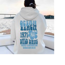 ocean beach hoodie, siesta beach shirt, positive coconut girl, trendy aesthetic tee, summer vacation shirt, ca surf tee,