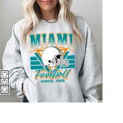 Miami Football Sweatshirt, Miami Crewneck Sweatshirt, Miami Football Shirt, Miami NFL Fan Gift, Gift For Women Men, Sund