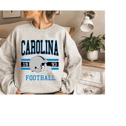 Carolina Football Sweatshirt, Carolina Sweatshirt, Vintage Carolina Football Team Shirt, Carolina T-Shirt, NFL Tee, Caro