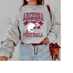 Arizona Football Sweatshirt, Arizona Football Shirt, Vintage Style Arizona Football Shirt, Arizona Football Fan Gift, Su