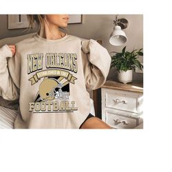 new orleans football sweatshirt, new orleans sweatshirt, vintage new orleans sweatshirt, new orleans football fans gift,