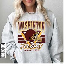 Washington Football Sweatshirt, Washington Football Crewneck, Vintage Washington Football Shirt, Retro Washington Shirt,