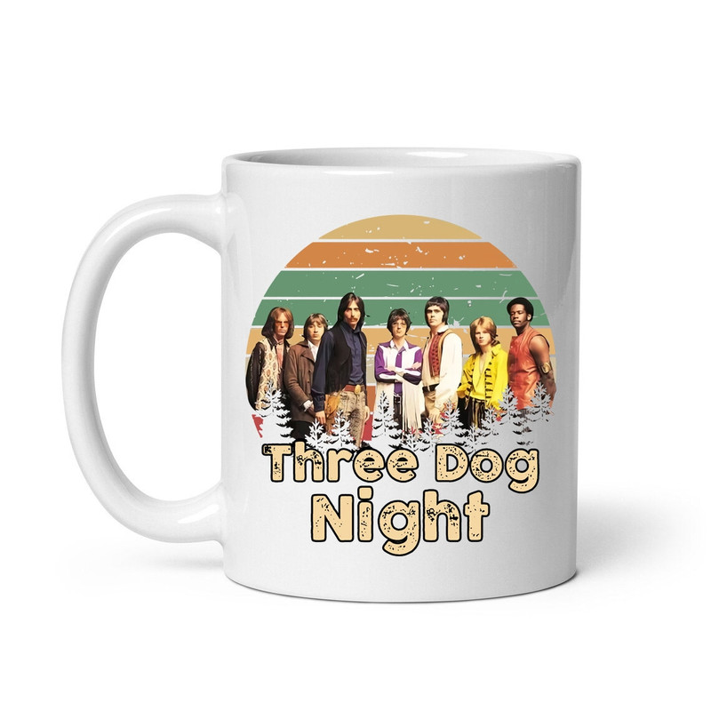 Vintage Three Dog Night American Rock Band Mug, Music Mug, Ceramic Mug, Coffee Mug - 1.jpg