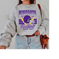 Minnesota Football Crewneck sweatshirt, Minnesota Vikings Football Sweatshirt, Minnesota Football Shirt, Sunday Football