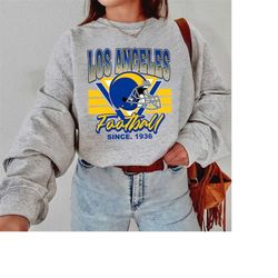 Los Angeles Football Crewneck, Vintage Los Angeles Football Sweatshirt, Los Angeles T-Shirt, Game Day Pullover, Rams 90s