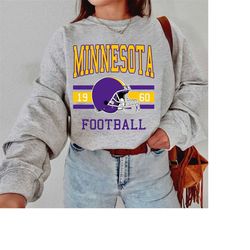 Minnesota Football Sweatshirt, Vintage Style Minnesota Football T-shirt, Sunday Football, Football Team shirt, Gifts Shi