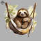 ML0908225-Cute Sloth in a Hammock Sublimation PNG Download.jpg