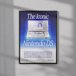 retro nintendo ds poster poster print vintage style poster wall art.jpg