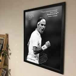 roger federer poster, roger federer famous motivational quotes poster, no framed, gift.jpg